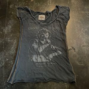 Trunk David Bowie cap sleeve T-shirt concert t